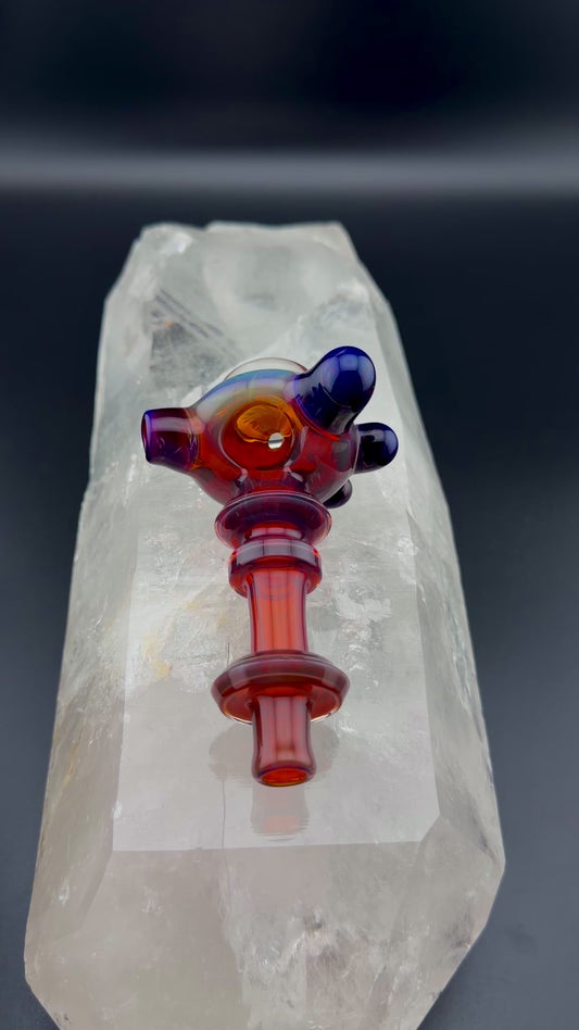 Amber Purple Marble Pipe